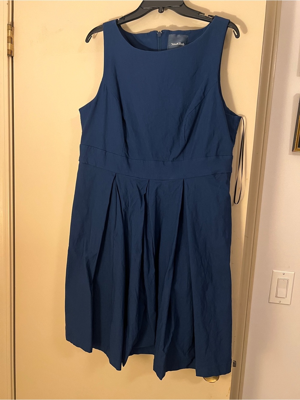 ModCloth Classic Deep Teal Sleeveless Fit & Flare Dress